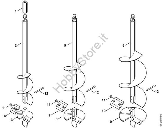 Trivella per impianti BT 45 BT 45-Z brand Stihl